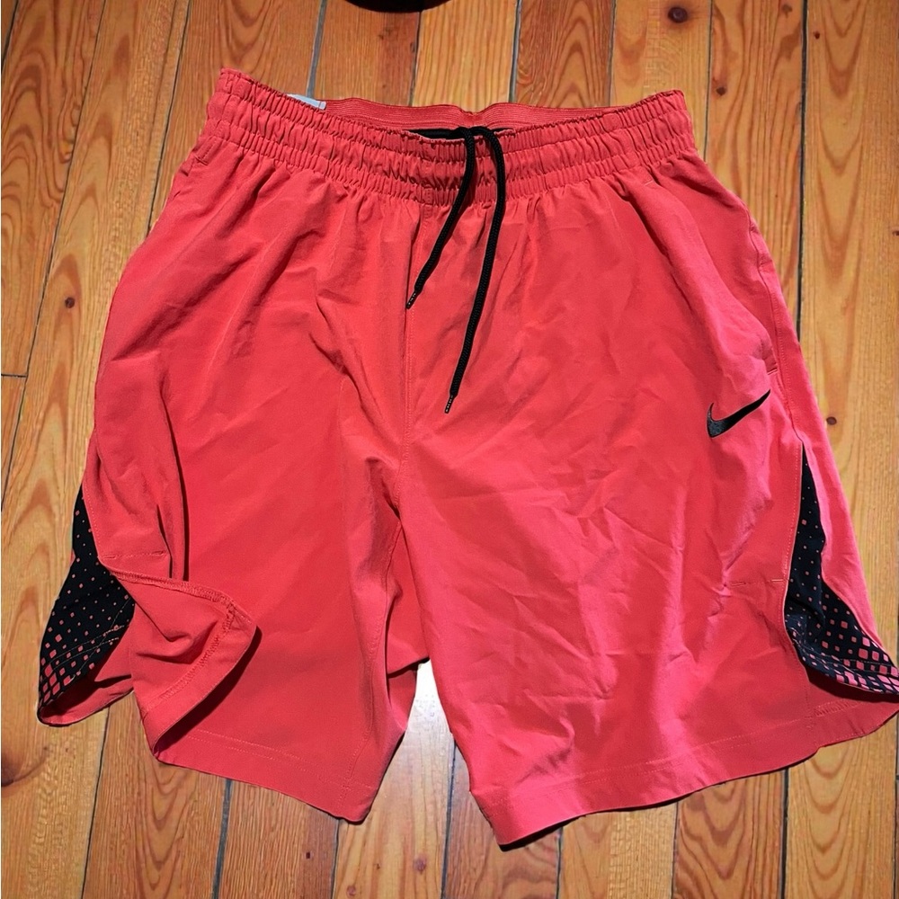 NEW Men's Nike Dry Red and Black Basketball Shorts 841790 602
